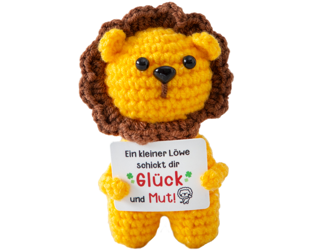 I AM CREATIVE Positive Lion 10cm 1000-2455 gelb