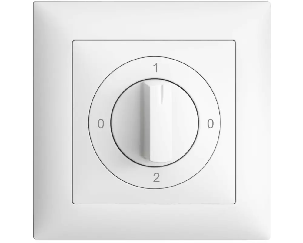 Feller EDIZIOdue Drehschalter UP 0-1-0-2 2/1L