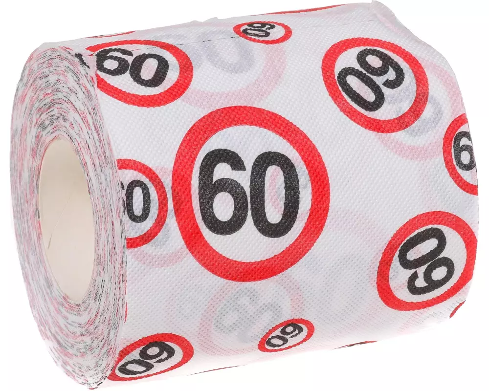 Trendcompany Scherzartikel WC Papier 60. Geburtstag