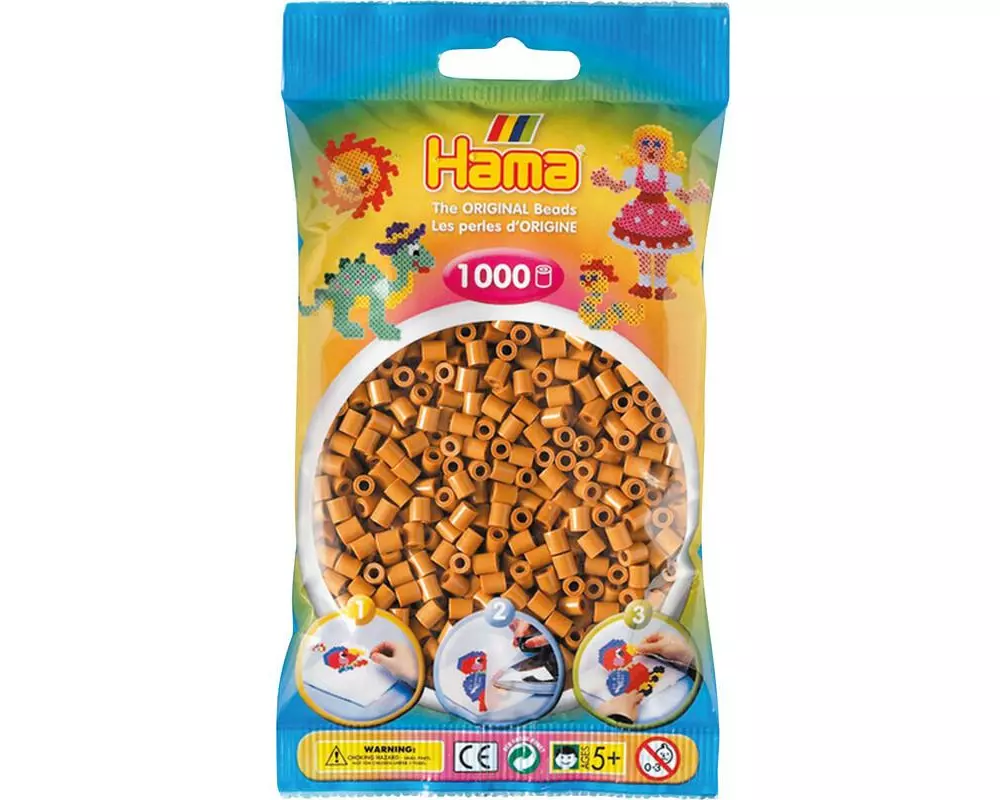 Hama Bügelperlen midi 1000 Stk. Braun