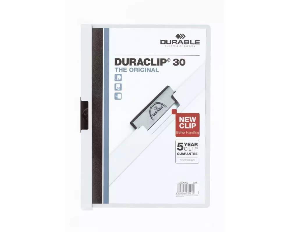 DURABLE Klemmhefter Duraclip 30 A4, Weiss