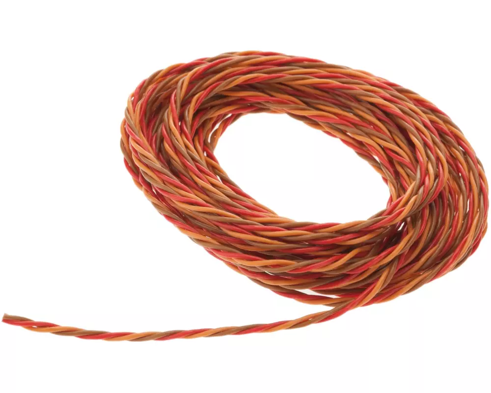 Muldental Servokabel verdrillt JR/GRP 0,25 mm² 5 m ohne Stecker/Buchse