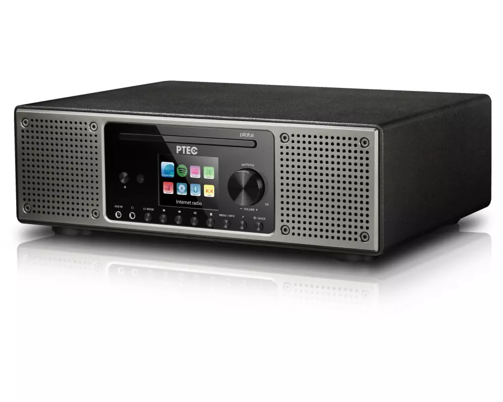 P TEC Internet Radio Pilatus II Schwarz