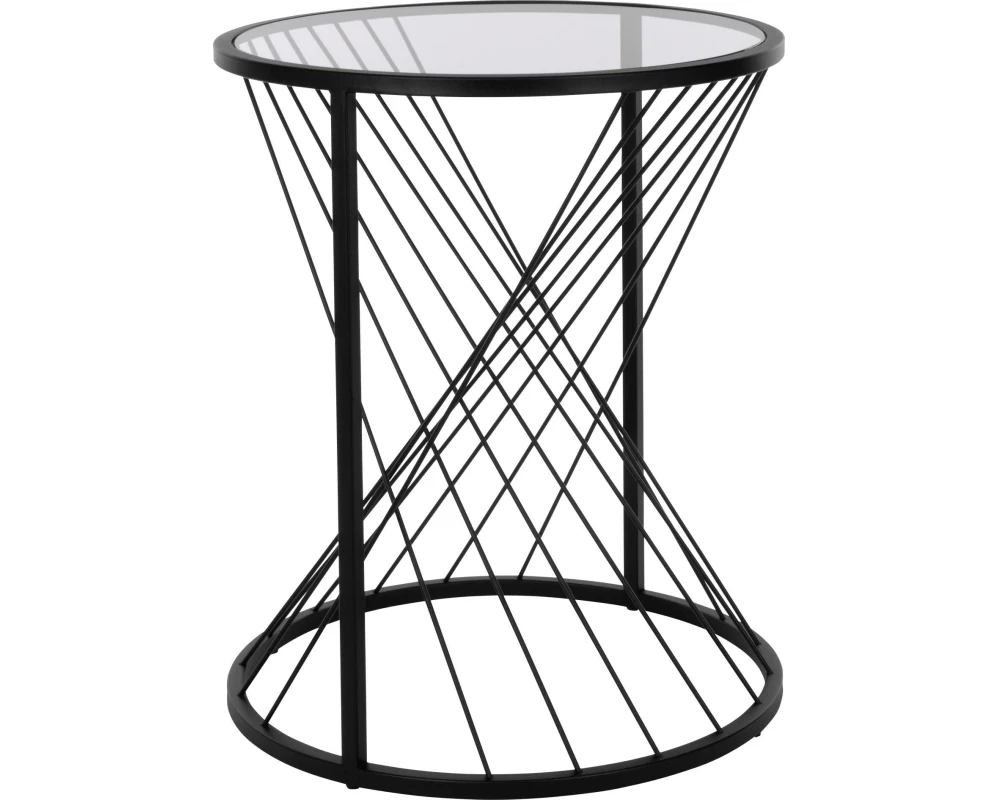 EGLO Beistelltisch Otawara Ø 46 x 55 cm, Schwarz