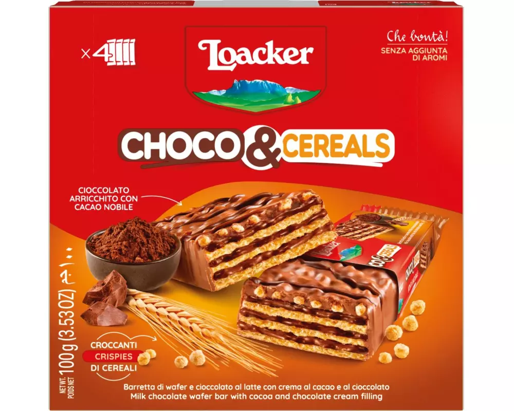 Loacker Riegel Choco&Cereals 100 g
