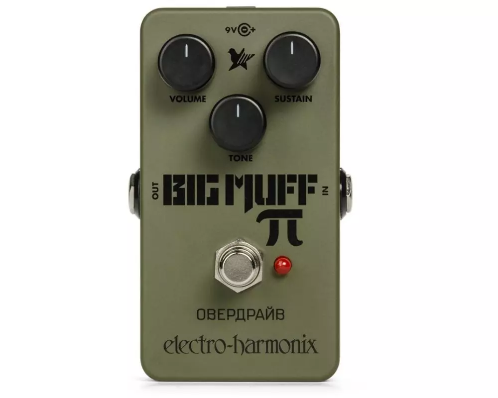 Electro-Harmonix Green Russian Big Muff Pi Fuzz Distortion Sustainer Pedal
