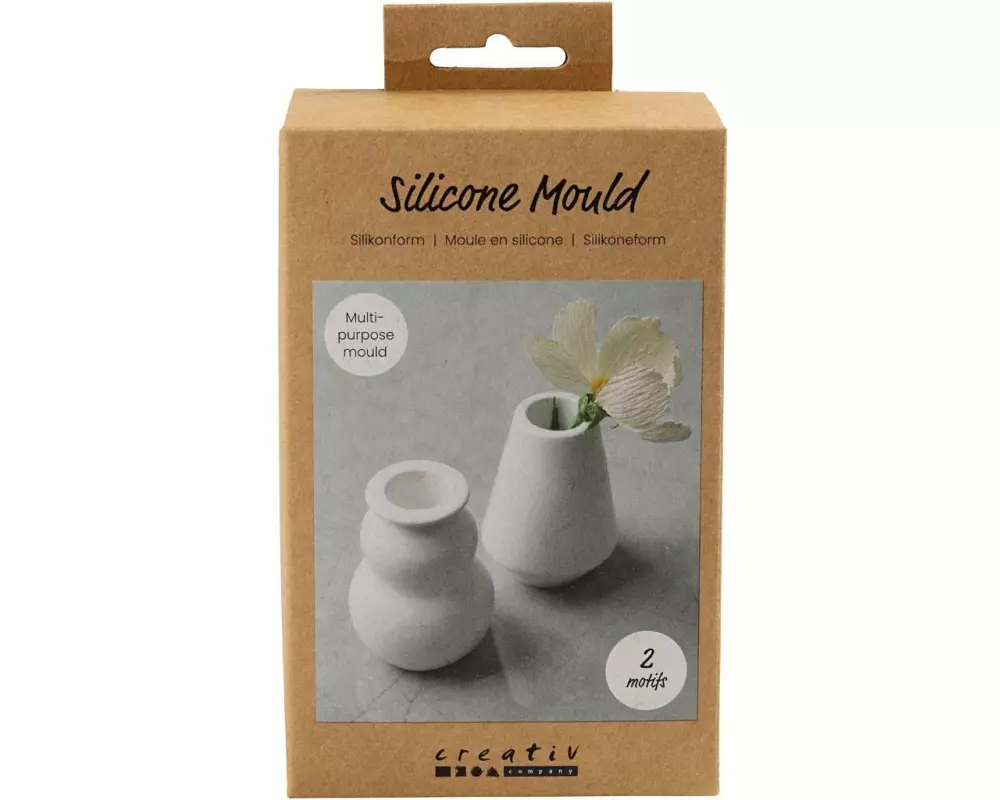 Creativ Company Silikonform Vase und Kerzenhalter