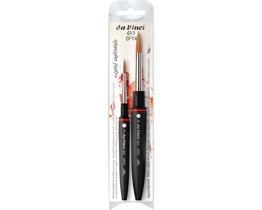 DA VINCI Künstlerpinsel-Set Go Spin VA-4280_0 Grösse ass., Synthetik 2 Stück