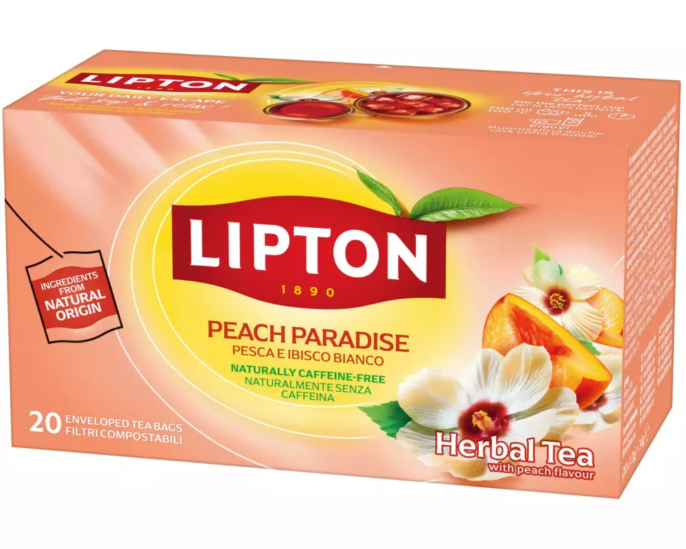 Lipton Teebeutel Peach Paradise Früchtetee 20 Stück