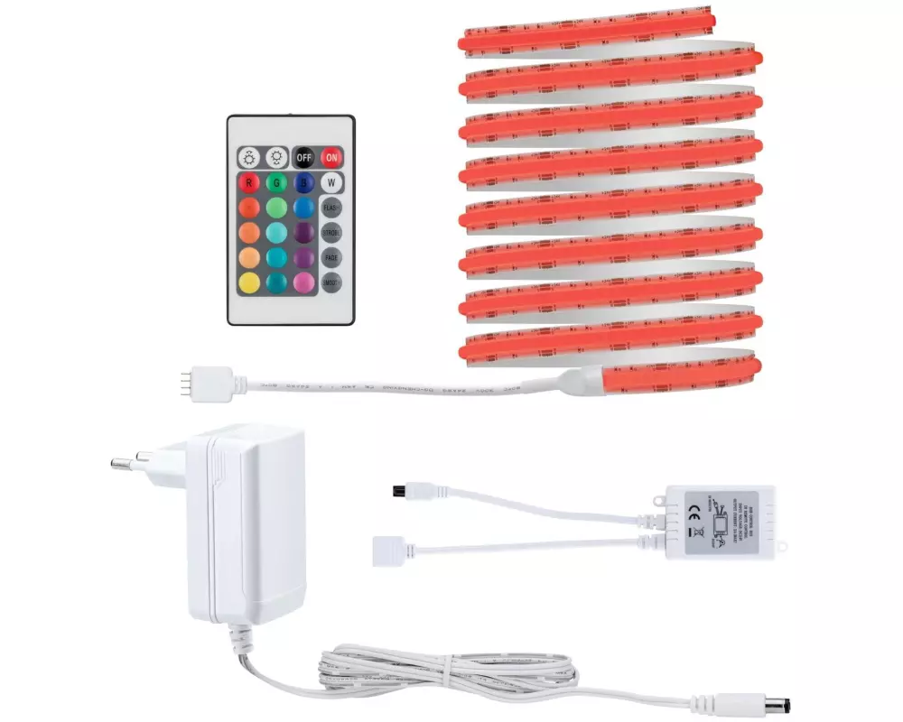 Paulmann LED-Stripe SimpLed Strip Set COB, RGB, 3 m, Weiss