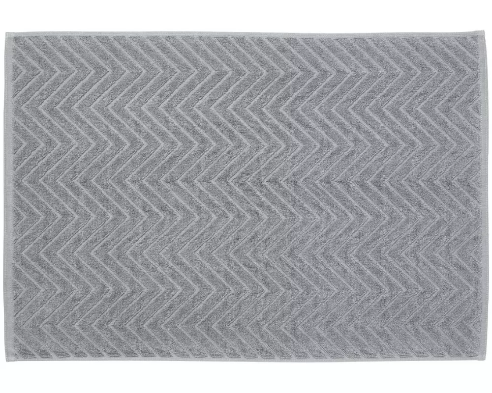 diaqua® Frottiervorleger Chevron 50 x 70 cm, Grau