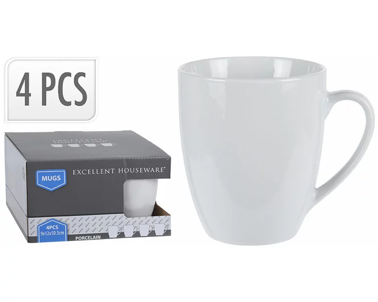 FS-STAR Tasse 380ml 4er Set weiss