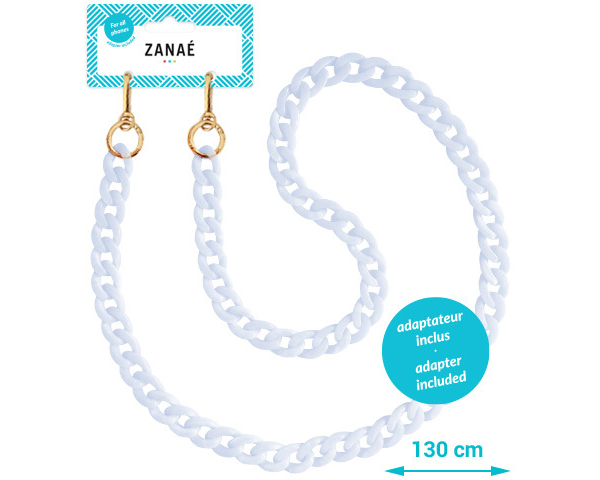ZANAÉ Phone Necklace Crystal 17466 Summer Harmony white