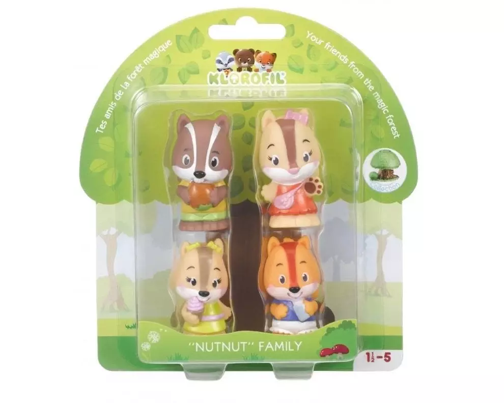 KLOROFIL Figurenset 4er-Set Familie «Nutnut»