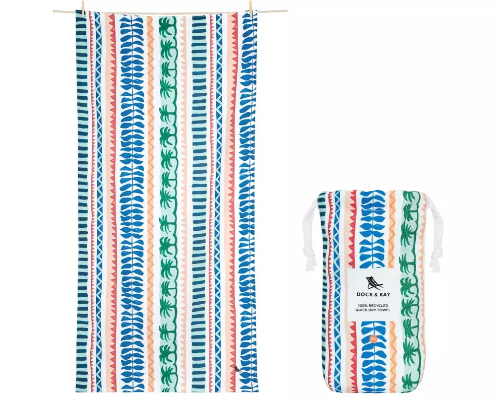 Dock & Bay Strandtuch Palm Beach XL, Mehrfarbig