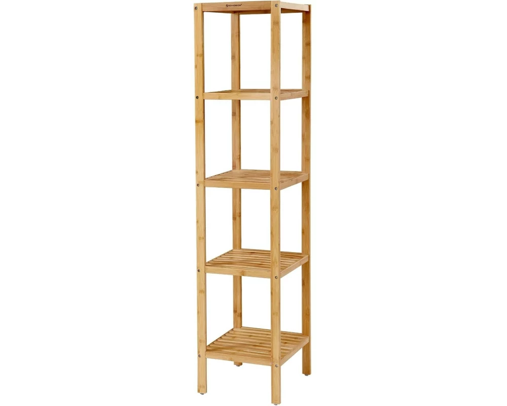 Songmics Bambus Standregal Braun