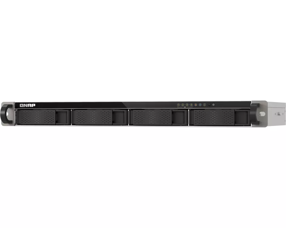 QNAP TS-433eU NAS Rack (1U) Cortex-A Cortex-A55 4 GB 0 TB QNAP Turbo System Schwarz