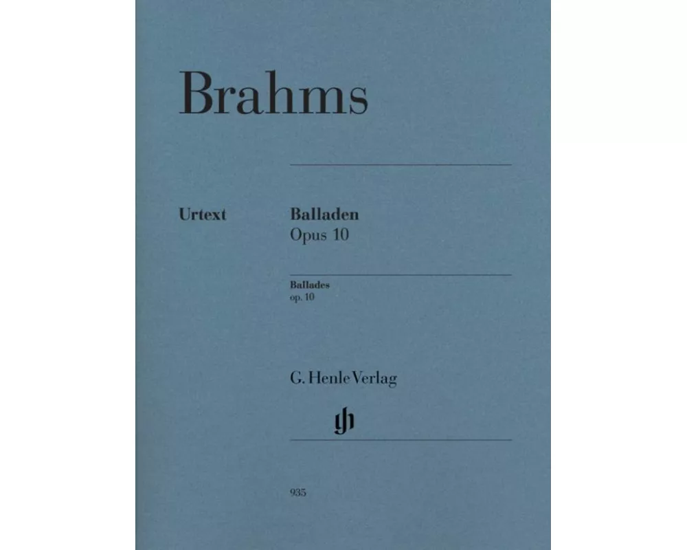 Brahms, Johannes - Balladen op. 10
