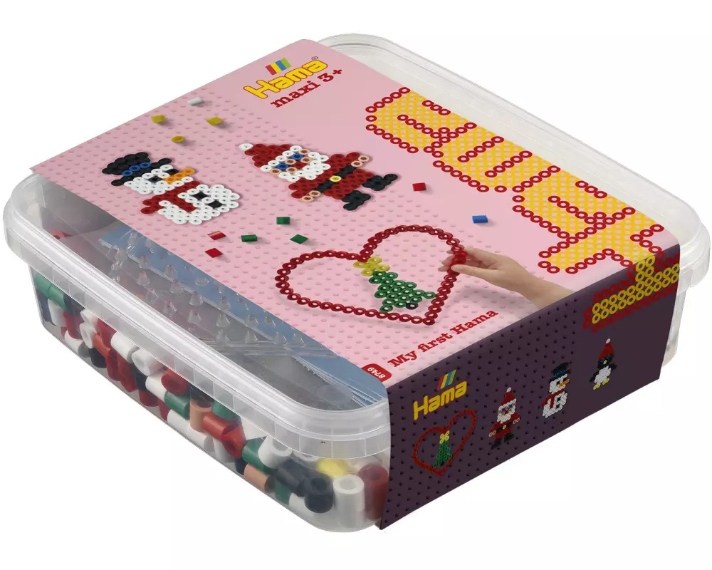 Hama Perlen Box Weihnachten Maxi, Kunststoff
