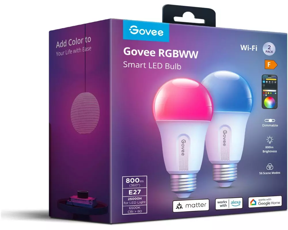 Govee Leuchtmittel Smart Light Bulb 2er-Pack
