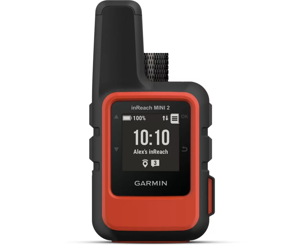 GARMIN Hand GPS inReach Mini 2, Schwarz/Rot