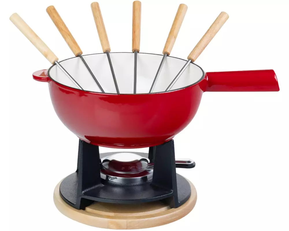 COCON Käsefondue-Set 10-teilig, Rot