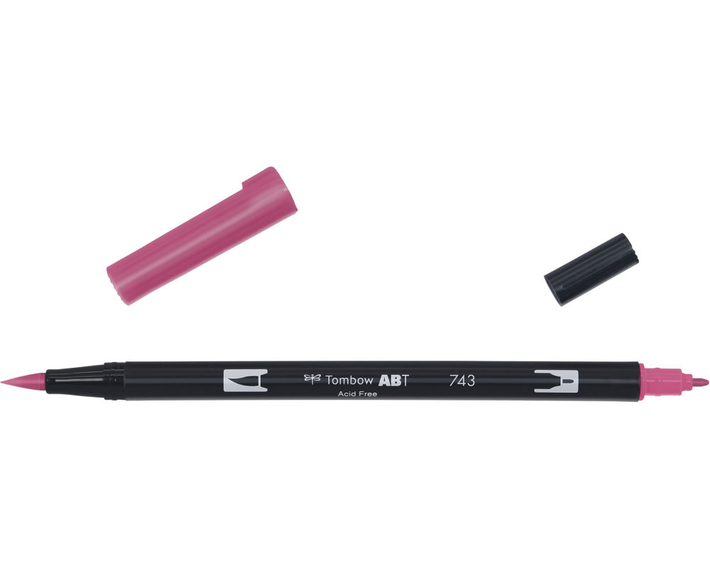 TOMBOW Dual Brush Pen ABT 743 hot pink