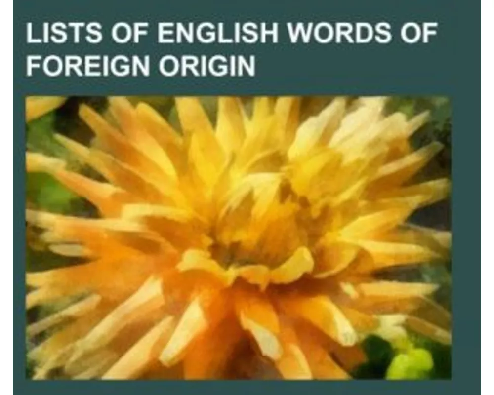 Lists of English words of foreign origin