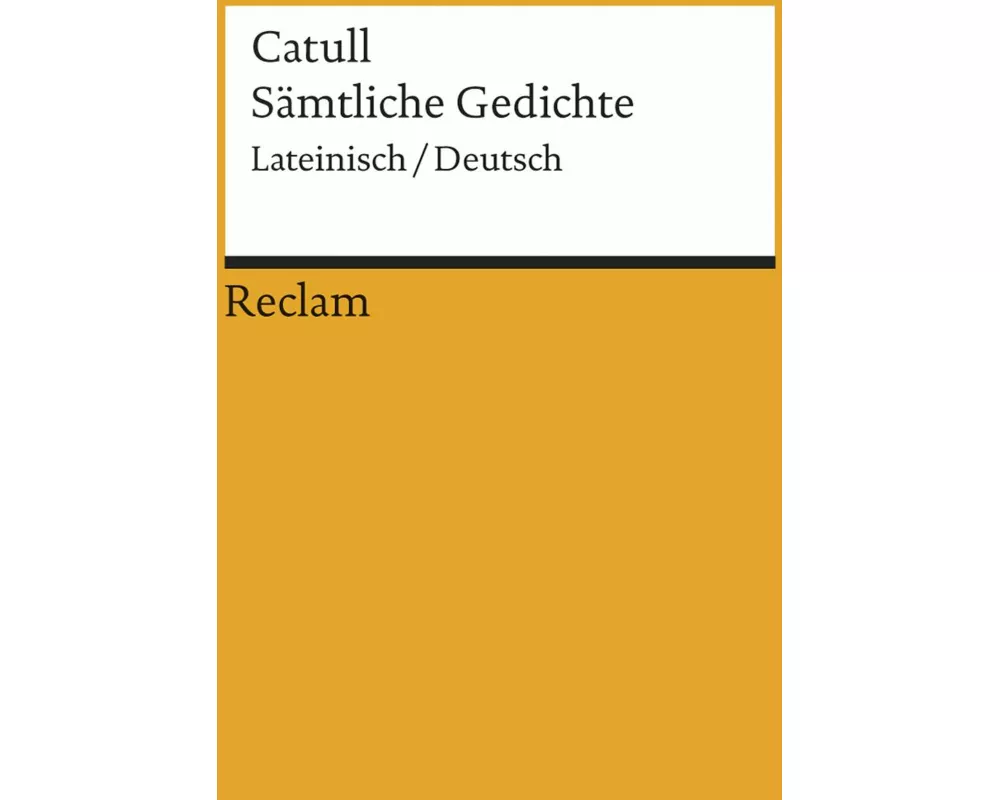 Sämtliche Gedichte. Lateinisch/Deutsch