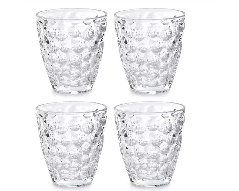 ONA Trinkglas ONA Trinkglas Bubble 220 ml, 4 Stück, Transparent