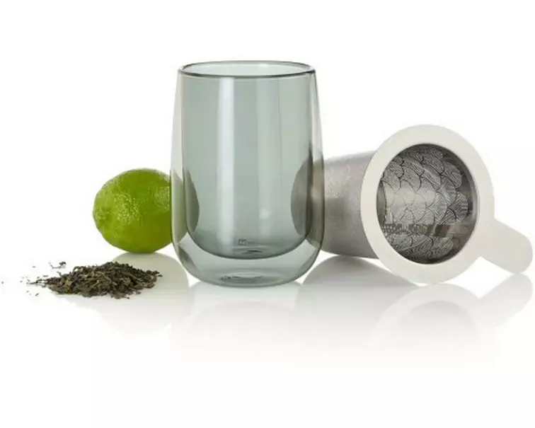 AdHoc Teefilter-System Fusion Edelstahl, mit Griff, 350 ml