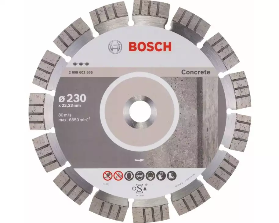 Bosch Professional Diamanttrennscheibe Best for Concrete, 230 x 2.4 x 15 mm