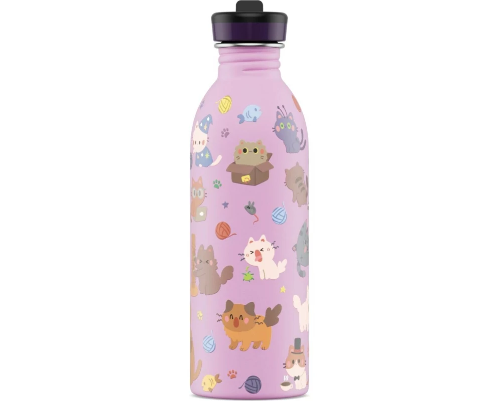 24Bottles Trinkflasche Urban 050, 500 ml, Meow Friends