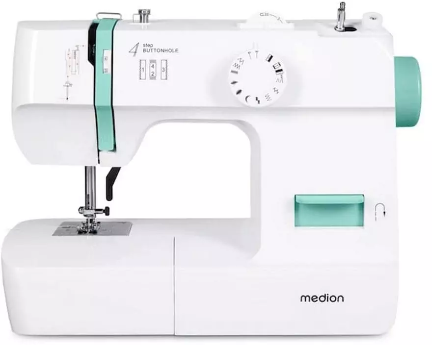 Medion Nähmaschine Life SM70 Weiss/Türkis