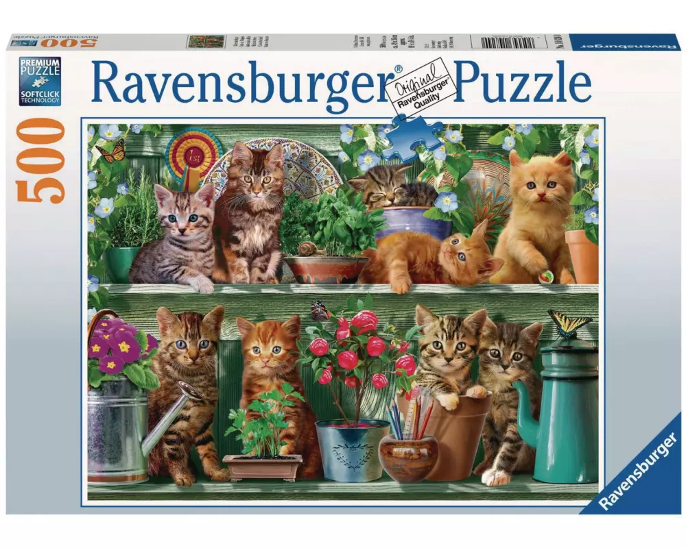 Ravensburger Puzzle Katzen im Regal
