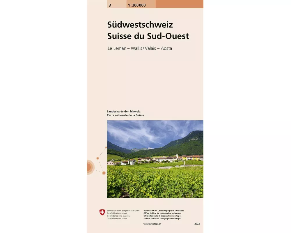 Landeskarte der Schweiz 3. Suisse sud-ouest / Südwest-Schweiz
