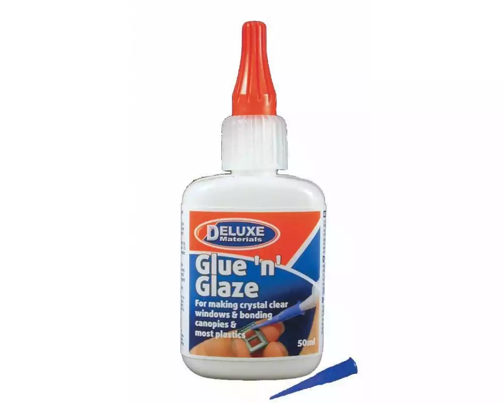 Deluxe Materials Modellbauklebstoff GlueNGlaze 1 Stück, Transparent