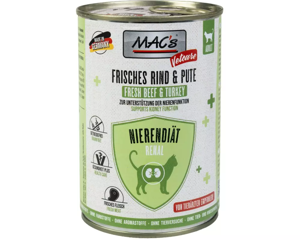 MAC's Vetcare Nierendiät Rind und Pute 0.4 kg