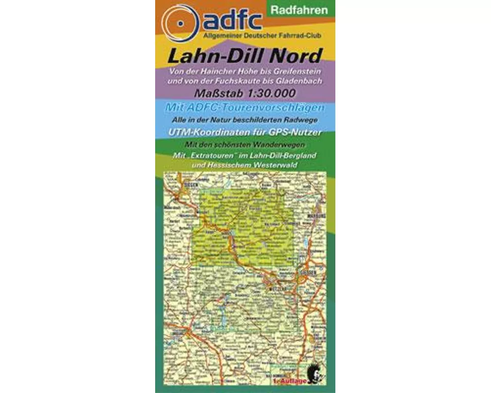 Lahn-Dill Nord Radfahren 1 : 30 000