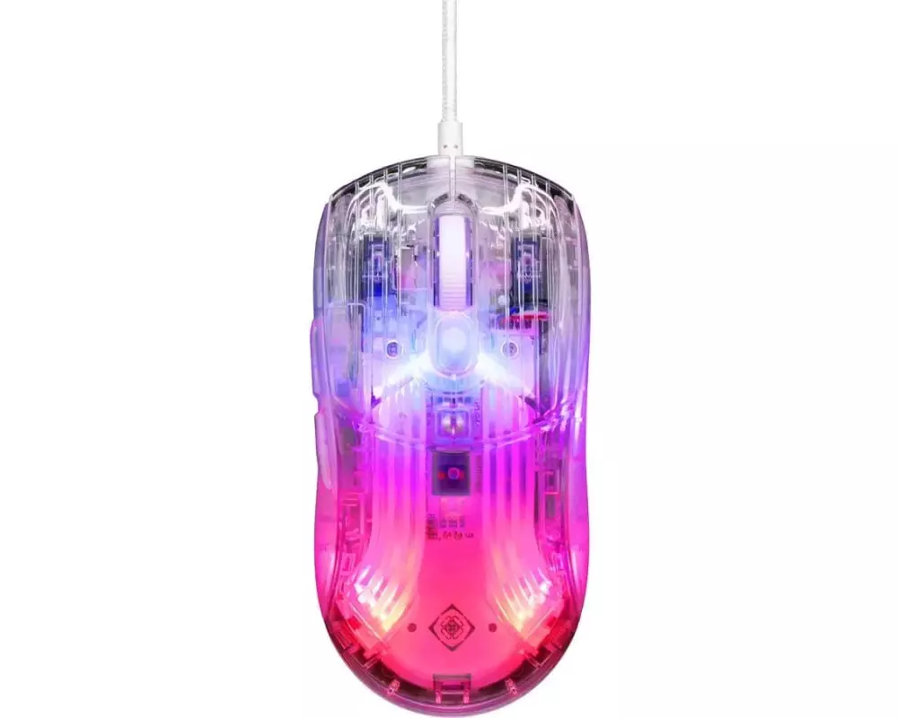 DELTACO Gaming-Maus DM330 RGB Transparent
