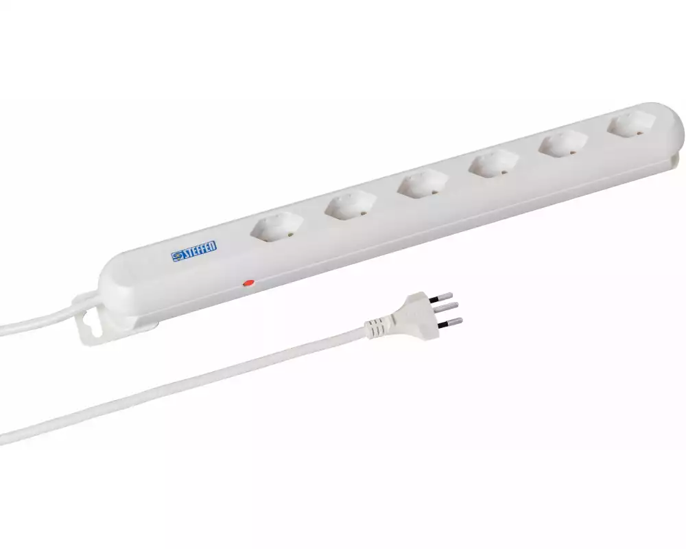 STEFFEN Steckdosenleiste STEBA LINEA PLUS 6 T13