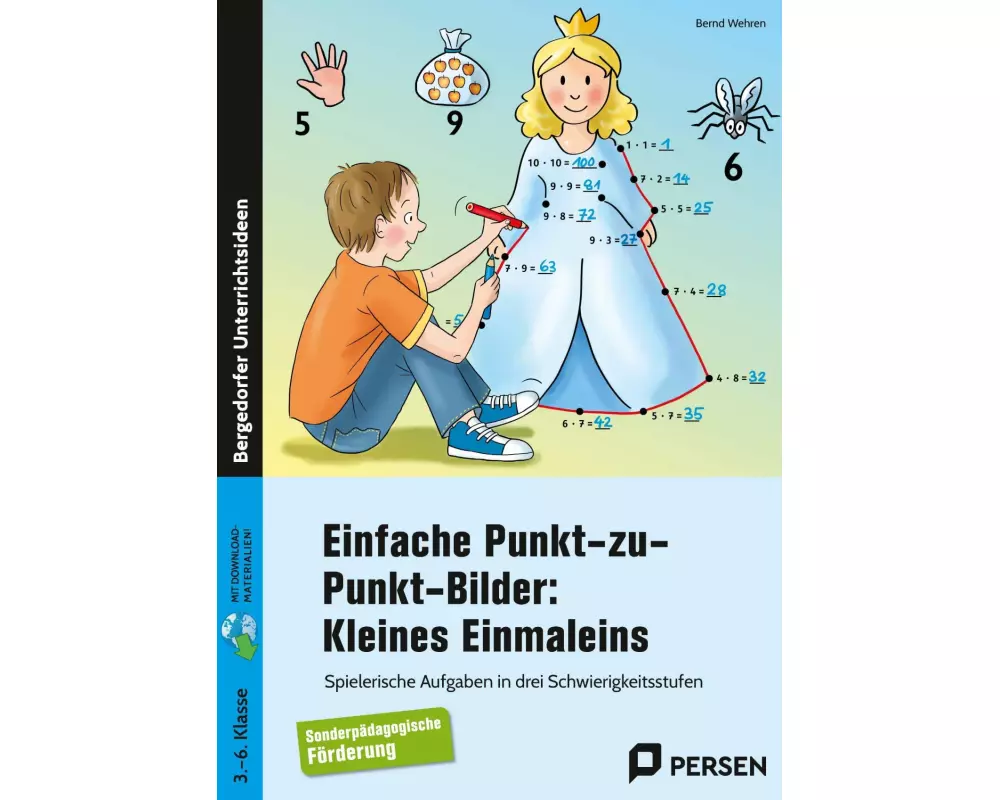Einfache Punkt-zu-Punkt-Bilder: Kleines Einmaleins