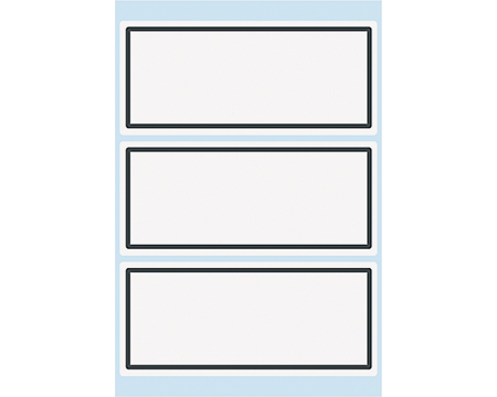 HERMA Heftschilder 36×82mm 5711 Rand grau, liniert 18 Stück