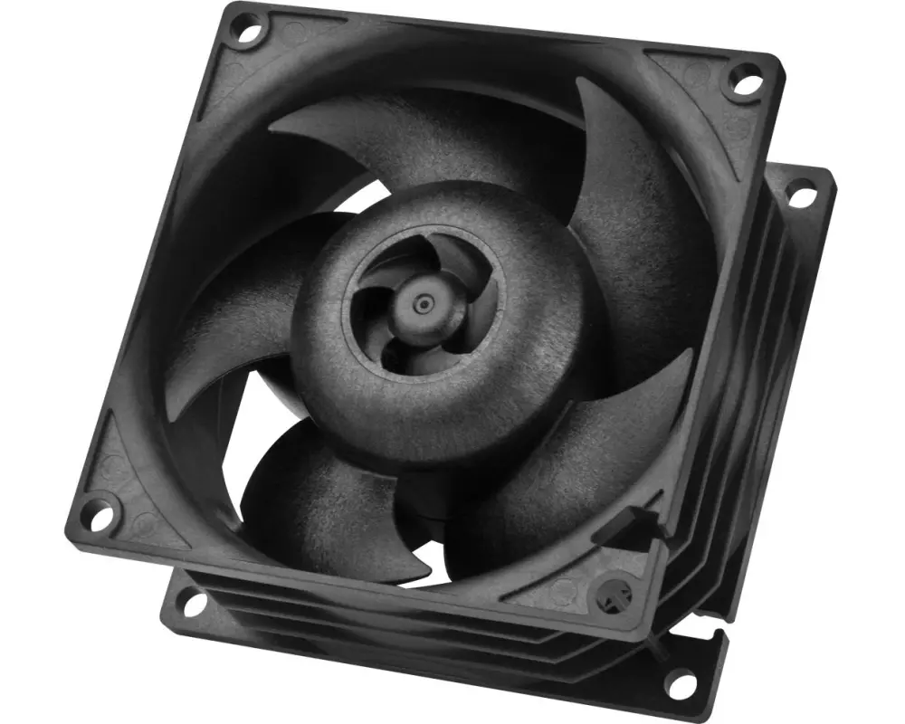 Arctic Cooling PC-Lüfter S8038-7K, 80 mm, 7000 RPM, Schwarz, 1 Stück