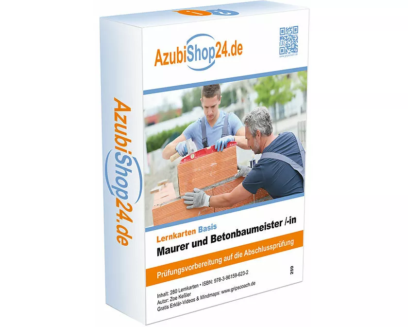 AzubiShop24.de Lernkarten Maurer und Betonbaumeister