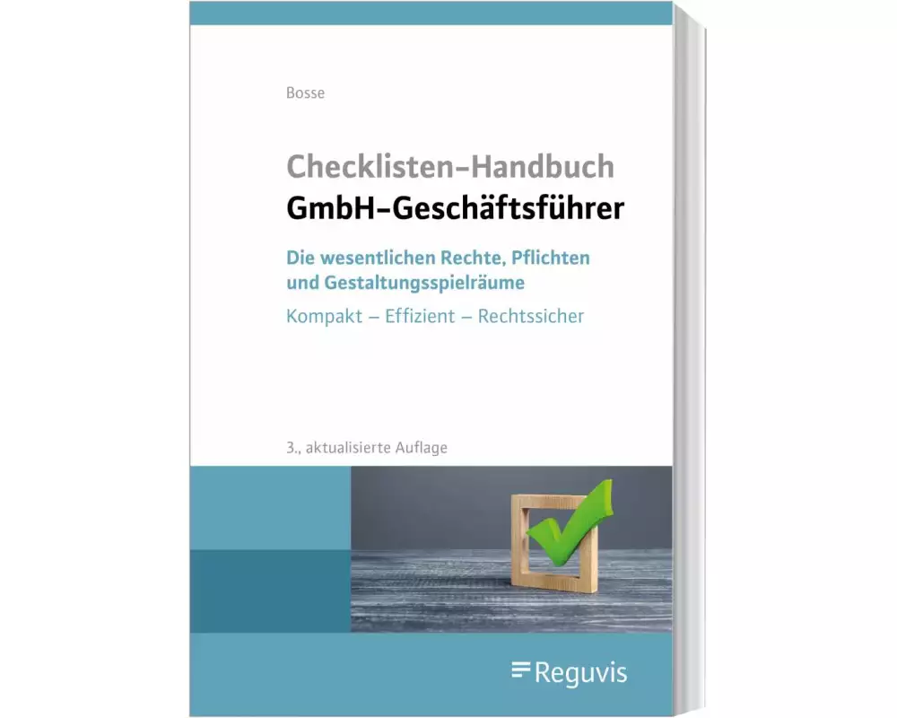 Checklisten Handbuch GmbH-Geschäftsführer