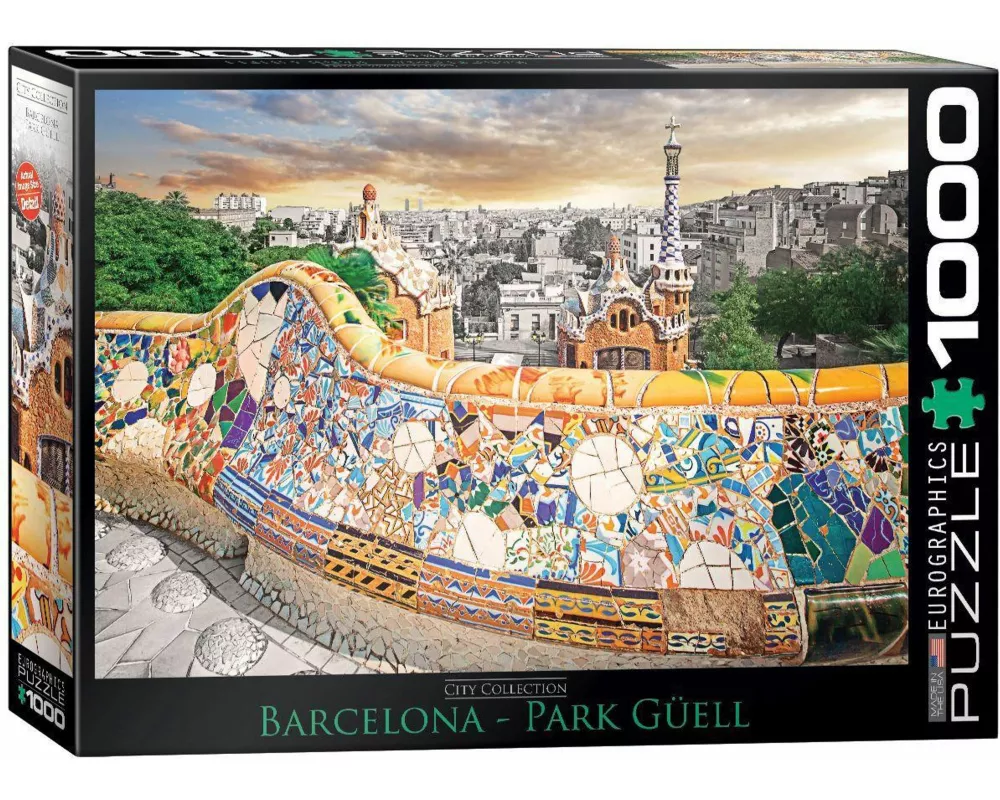 Puzzle 1000 Teile - Barcelona Park Güell