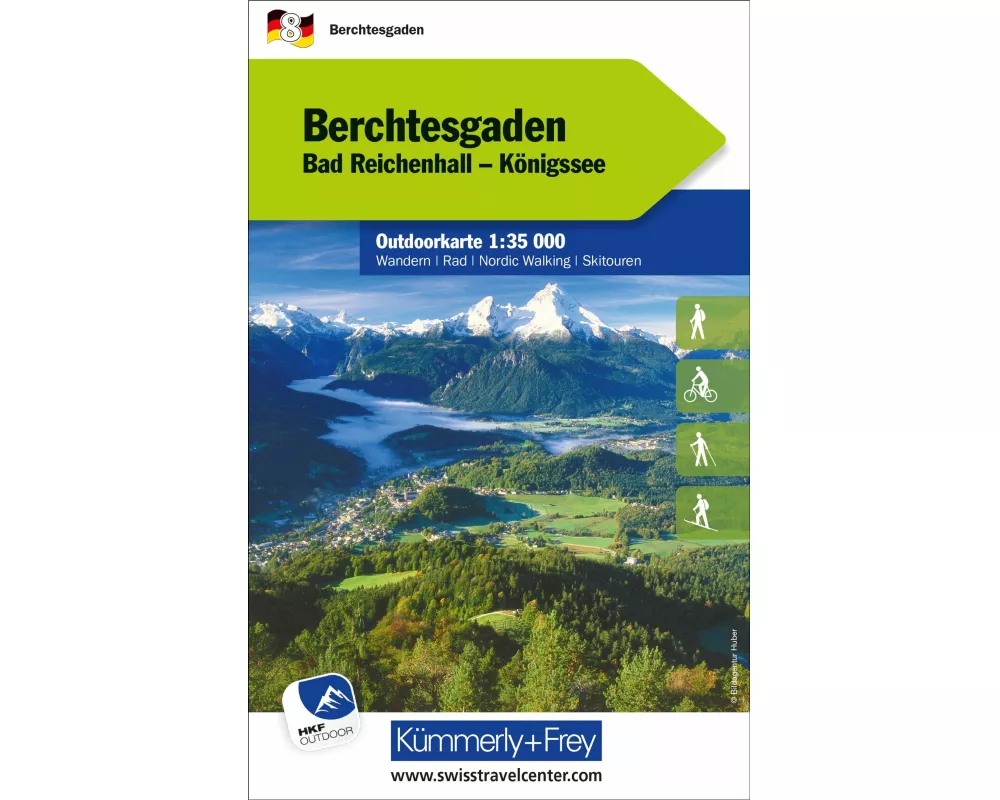Kümmerly+Frey Outdoorkarte Deutschland 8 Berchtesgaden 1:35.000