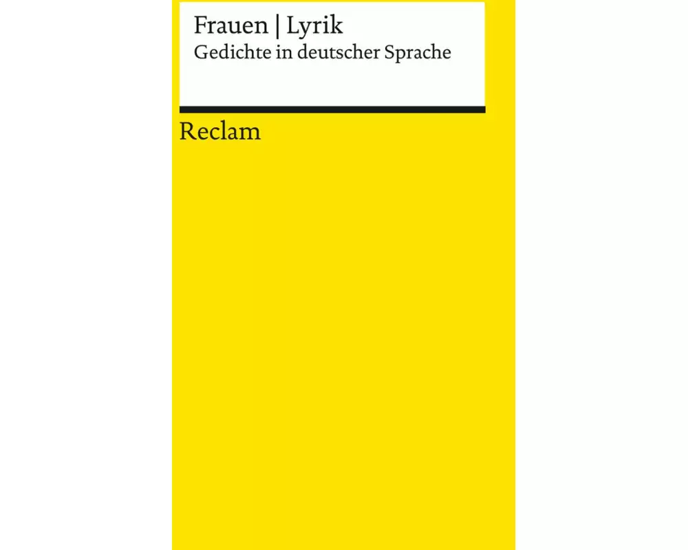 Frauen – Lyrik. Gedichte in deutscher Sprache