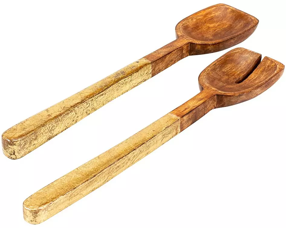 Kadastar Salatbesteck Shine Braun/Gold